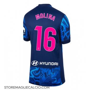Atletico Madrid Nahuel Molina #16 Maglia Gara Terza Repliche 2024-25 Donna